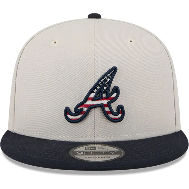 petten-plat-beige-snapback-9fifty-4th-of-july-van-atlanta-braves-mlb-van-new-era