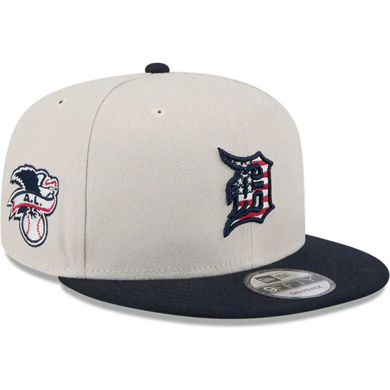 petten-plat-beige-snapback-9fifty-4th-of-july-van-detroit-tigers-mlb-van-new-era