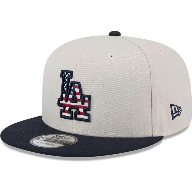 petten-plat-beige-snapback-9fifty-4th-of-july-van-los-angeles-dodgers-mlb-van-new-era