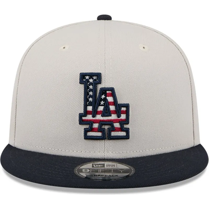 petten-plat-beige-snapback-9fifty-4th-of-july-van-los-angeles-dodgers-mlb-van-new-era