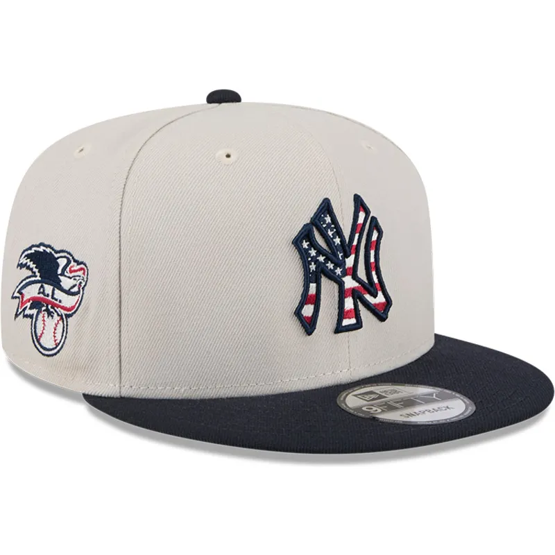 petten-plat-beige-snapback-9fifty-4th-of-july-van-new-york-yankees-mlb-van-new-era
