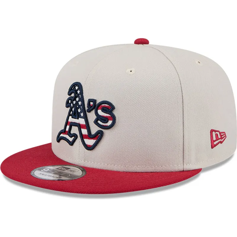 petten-plat-beige-snapback-9fifty-4th-of-july-van-oakland-athletics-mlb-van-new-era petten-plat-beige-snapback-9fifty-4th-of-july-van-oakland-athletics-mlb-van-new-era