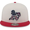 petten-plat-beige-snapback-9fifty-4th-of-july-van-oakland-athletics-mlb-van-new-era