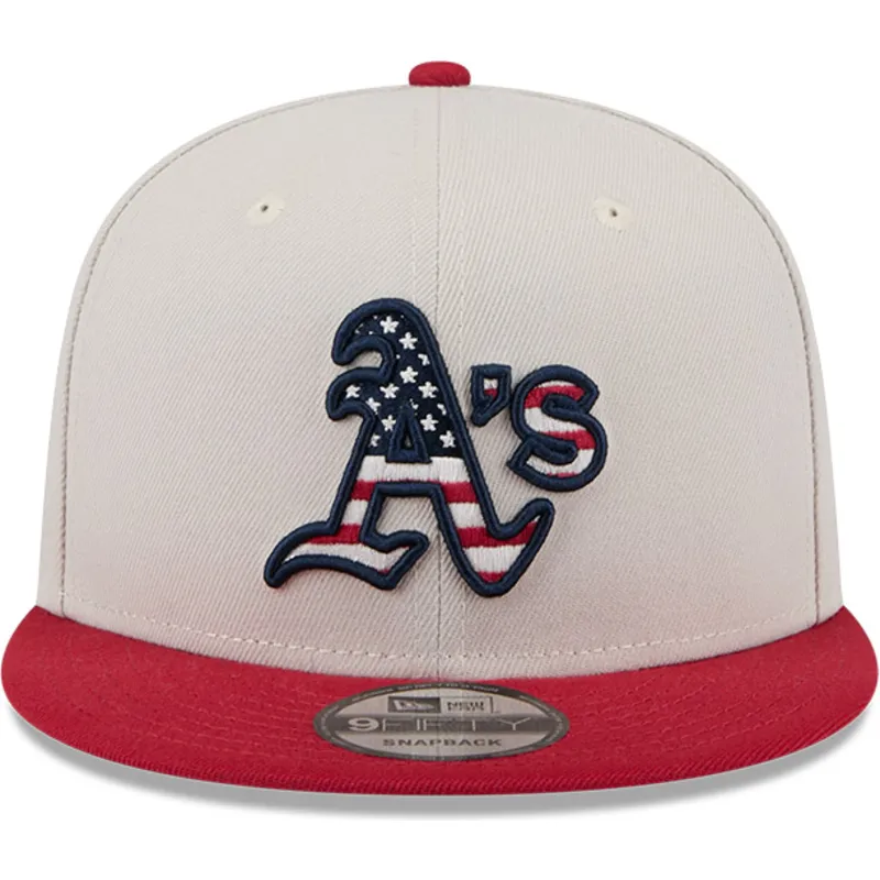 petten-plat-beige-snapback-9fifty-4th-of-july-van-oakland-athletics-mlb-van-new-era petten-plat-beige-snapback-9fifty-4th-of-july-van-oakland-athletics-mlb-van-new-era