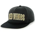 petten-plat-zwart-snapback-van-detroit-red-wings-nhl-van-47-brand
