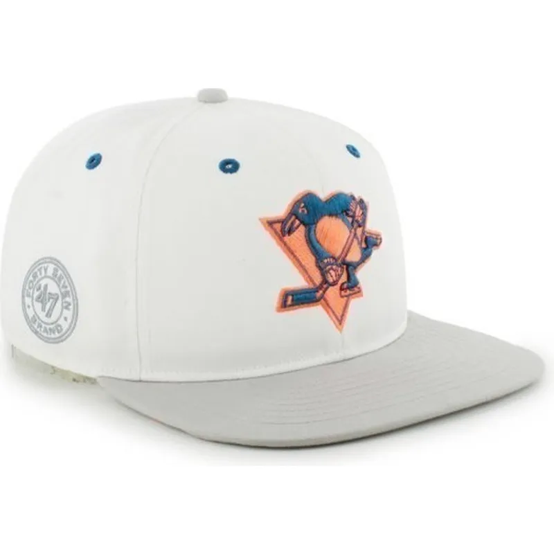 petten-plat-wit-snapback-van-nhl-van-47-brand