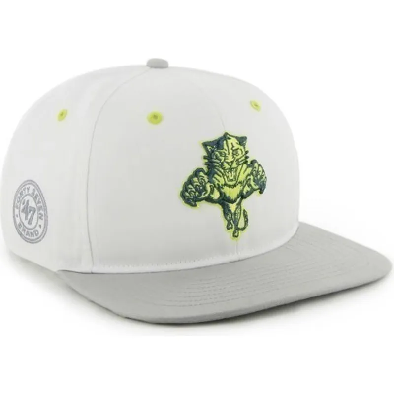 petten-plat-wit-snapback-van-florida-panthers-nhl-van-47-brand