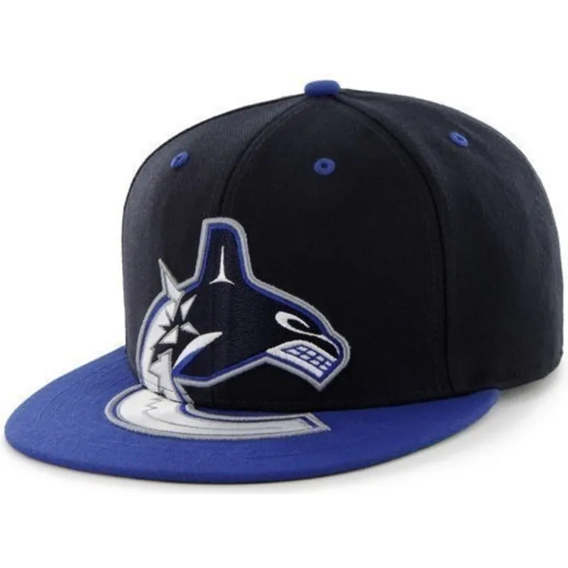 petten-plat-zwart-snapback-van-vancouver-canucks-nhl-van-47-brand petten-plat-zwart-snapback-van-vancouver-canucks-nhl-van-47-brand