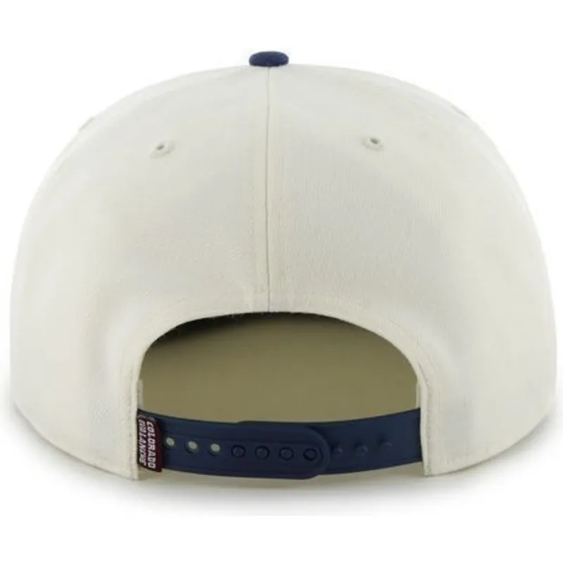 petten-plat-wit-snapback-van-colorado-avalanche-nhl-van-47-brand