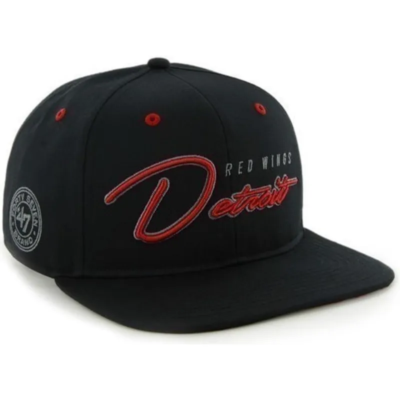 petten-plat-zwart-snapback-letras-van-detroit-red-wings-nhl-van-47-brand