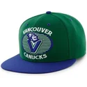petten-plat-groen-snapback-van-vancouver-canucks-nhl-van-47-brand