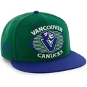 petten-plat-groen-snapback-van-vancouver-canucks-nhl-van-47-brand