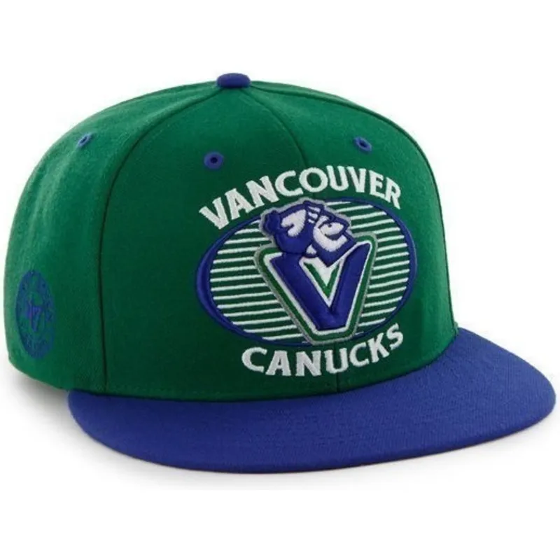 petten-plat-groen-snapback-van-vancouver-canucks-nhl-van-47-brand petten-plat-groen-snapback-van-vancouver-canucks-nhl-van-47-brand