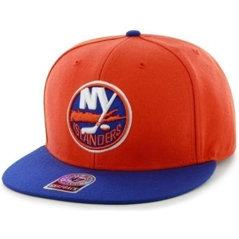 petten-plat-oranje-snapback-van-new-york-islanders-nhl-van-47-brand petten-plat-oranje-snapback-van-new-york-islanders-nhl-van-47-brand