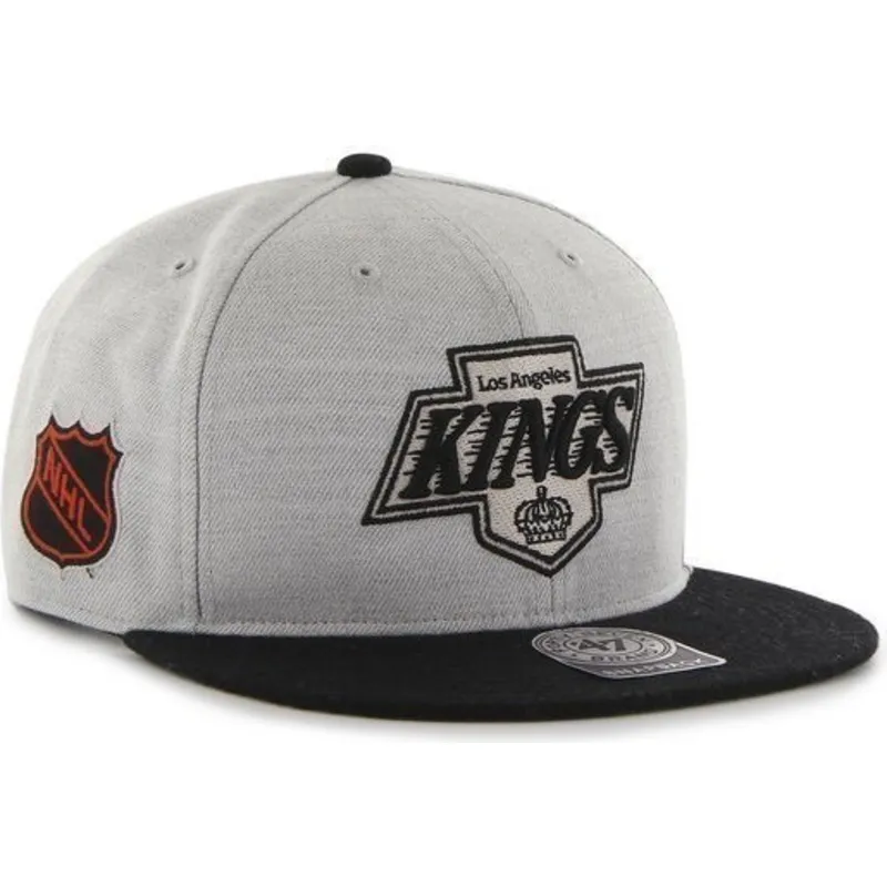 petten-plat-grijs-snapback-van-los-angeles-kings-nhl-van-47-brand petten-plat-grijs-snapback-van-los-angeles-kings-nhl-van-47-brand