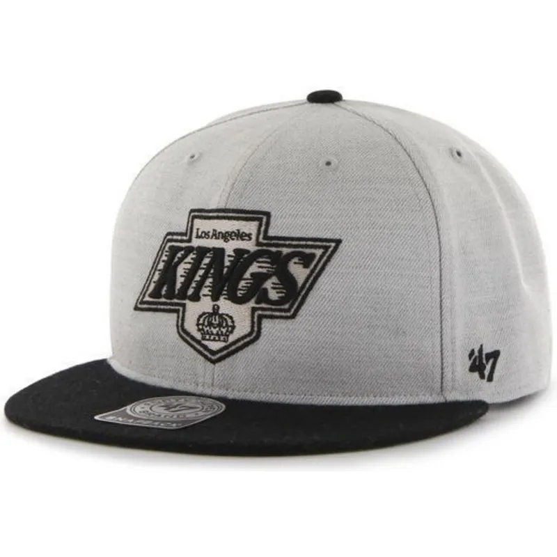 petten-plat-grijs-snapback-van-los-angeles-kings-nhl-van-47-brand petten-plat-grijs-snapback-van-los-angeles-kings-nhl-van-47-brand