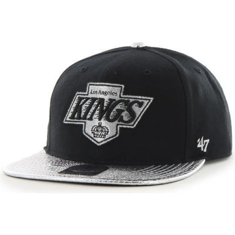 petten-plat-zwart-snapback-van-los-angeles-kings-nhl-van-47-brand