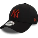 petten-gebogen-zwart-verstelbaar-9forty-league-essential-van-new-york-yankees-mlb-van-new-era