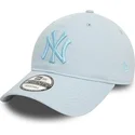 petten-gebogen-blauw-verstelbaar-9twenty-league-essential-van-new-york-yankees-mlb-van-new-era