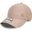 petten-gebogen-beige-verstelbaar-dorado-9forty-flawless-van-new-york-yankees-mlb-van-new-era