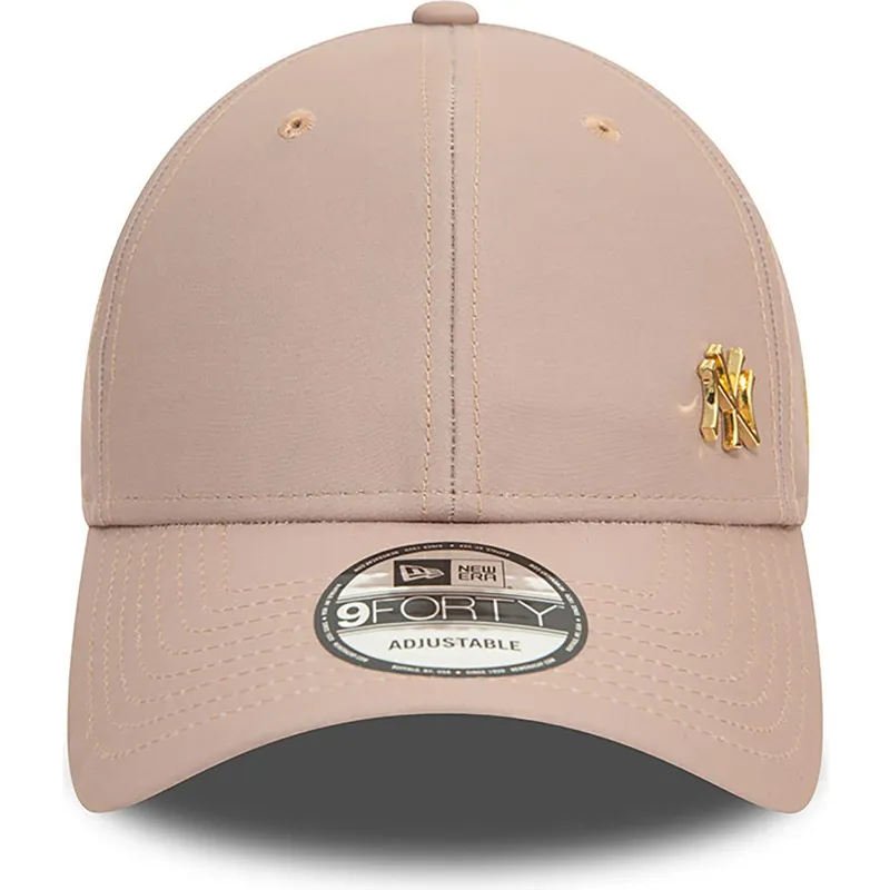 petten-gebogen-beige-verstelbaar-dorado-9forty-flawless-van-new-york-yankees-mlb-van-new-era