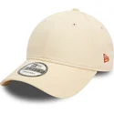 petten-gebogen-beige-verstelbaar-9forty-essential-van-new-era