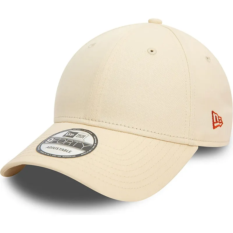 petten-gebogen-beige-verstelbaar-9forty-essential-van-new-era
