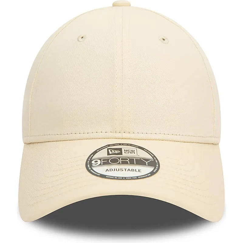 petten-gebogen-beige-verstelbaar-9forty-essential-van-new-era