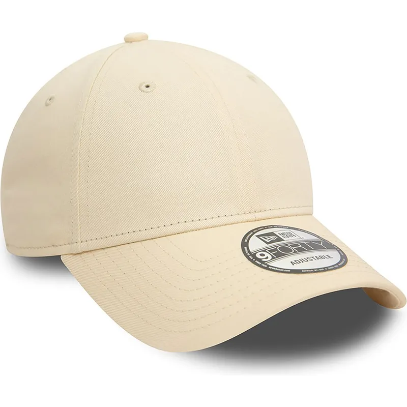 petten-gebogen-beige-verstelbaar-9forty-essential-van-new-era