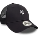 petten-gebogen-zwart-verstelbaar-9forty-mini-homefield-van-new-york-yankees-mlb-van-new-era