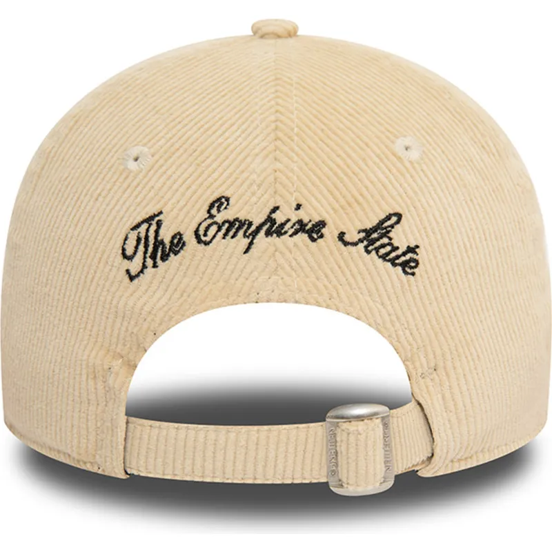 petten-gebogen-beige-verstelbaar-the-empire-state-9twenty-cord-van-new-york-steden-en-stranden-van-new-era