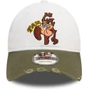 petten-gebogen-wit-verstelbaar-9twenty-washed-van-tasmania-looney-tunes-van-new-era