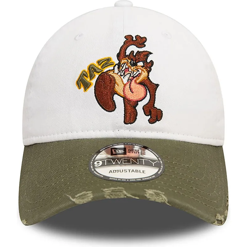 petten-gebogen-wit-verstelbaar-9twenty-washed-van-tasmania-looney-tunes-van-new-era