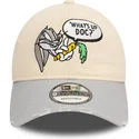petten-gebogen-beige-verstelbaar-9twenty-washed-van-bugs-bunny-looney-tunes-van-new-era