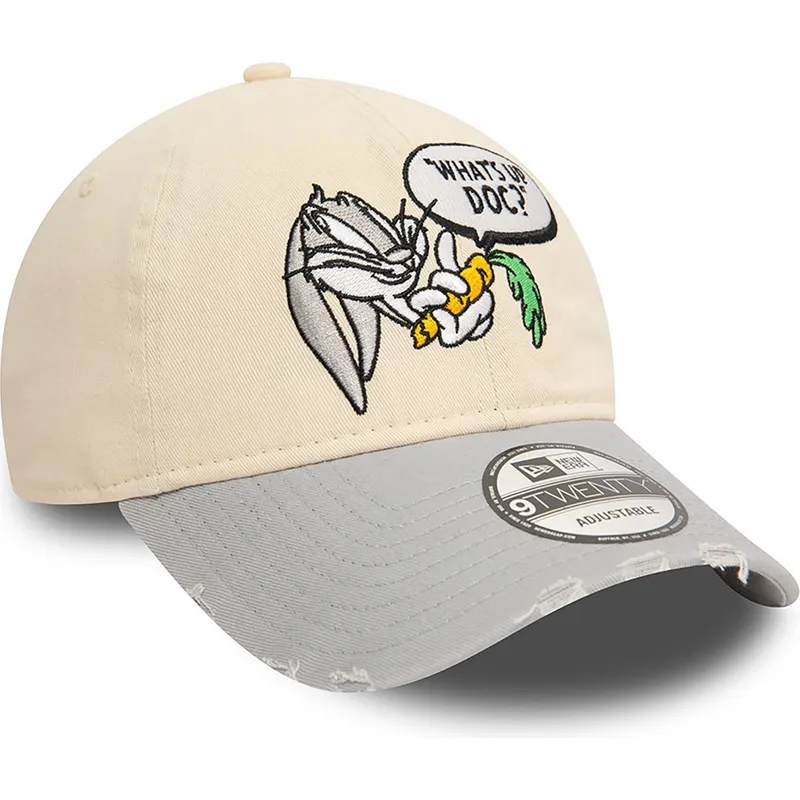 petten-gebogen-beige-verstelbaar-9twenty-washed-van-bugs-bunny-looney-tunes-van-new-era