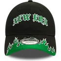 petten-gebogen-zwart-verstelbaar-9twenty-race-flame-van-new-era