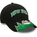 petten-gebogen-zwart-verstelbaar-9twenty-race-flame-van-new-era