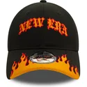 petten-gebogen-zwart-verstelbaar-9twenty-race-flame-van-new-era