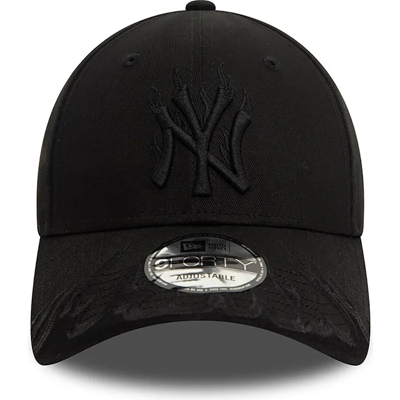 petten-gebogen-zwart-verstelbaar-9forty-flame-van-new-york-yankees-mlb-van-new-era