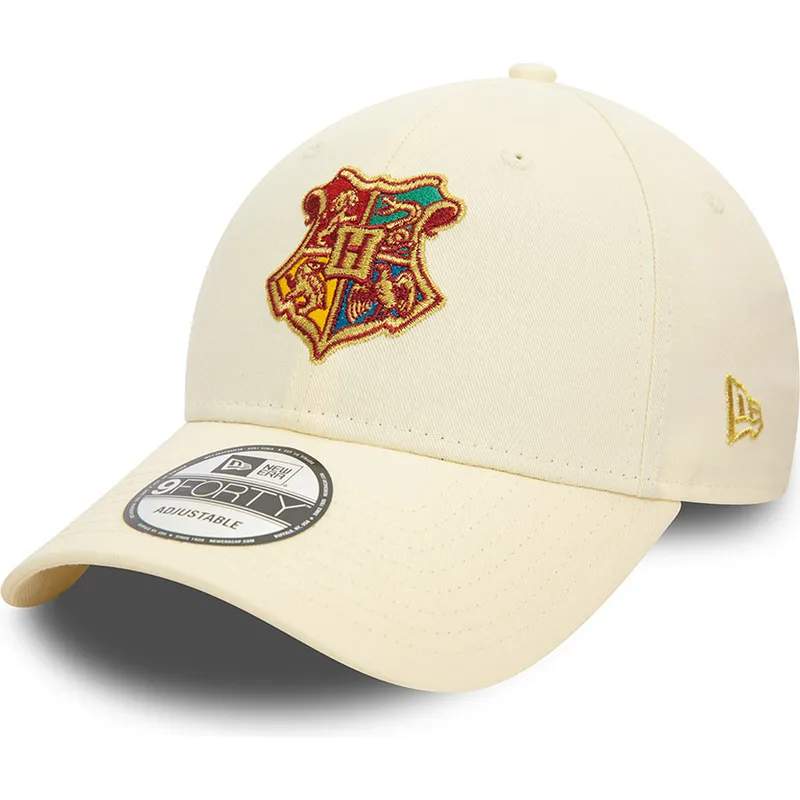petten-gebogen-beige-verstelbaar-9forty-van-hogwarts-harry-potter-van-new-era