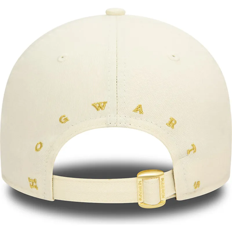 petten-gebogen-beige-verstelbaar-9forty-van-hogwarts-harry-potter-van-new-era