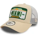 petten-gebogen-beige-snapback-a-frame-license-plate-van-miami-steden-en-stranden-van-new-era