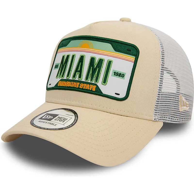 petten-gebogen-beige-snapback-a-frame-license-plate-van-miami-steden-en-stranden-van-new-era petten-gebogen-beige-snapback-a-frame-license-plate-van-miami-steden-en-stranden-van-new-era