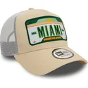 petten-gebogen-beige-snapback-a-frame-license-plate-van-miami-steden-en-stranden-van-new-era