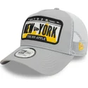 petten-gebogen-grijs-snapback-a-frame-license-plate-van-new-york-steden-en-stranden-van-new-era