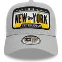petten-gebogen-grijs-snapback-a-frame-license-plate-van-new-york-steden-en-stranden-van-new-era