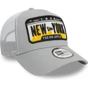 petten-gebogen-grijs-snapback-a-frame-license-plate-van-new-york-steden-en-stranden-van-new-era