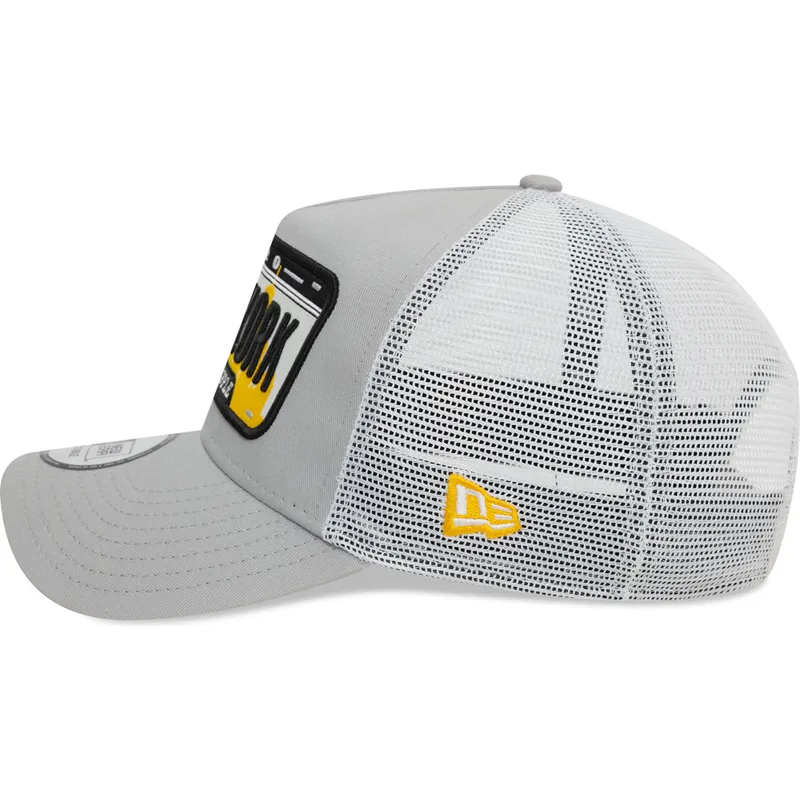 petten-gebogen-grijs-snapback-a-frame-license-plate-van-new-york-steden-en-stranden-van-new-era