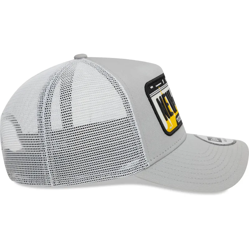 petten-gebogen-grijs-snapback-a-frame-license-plate-van-new-york-steden-en-stranden-van-new-era