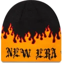 mutsen-zwart-skull-knit-flame-van-new-era